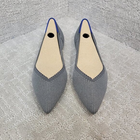 Rothy’s The Point Women's Size 7 US Cloud Gray Pointed Toe Slip On Flat Shoes - Picture 3 of 10